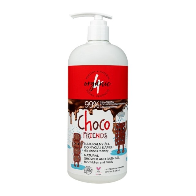 Prirodni gel za tuširanje za decu i porodicu Choco family 4organic 1000ml Prirodni gel za tuširanje za decu i porodicu Choco family 4organic 1000ml