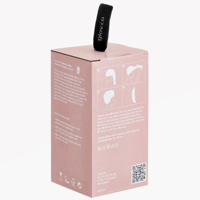 Ultra-upijajući peškir za kosu Pink Ultra-upijajući peškir za kosu Pink