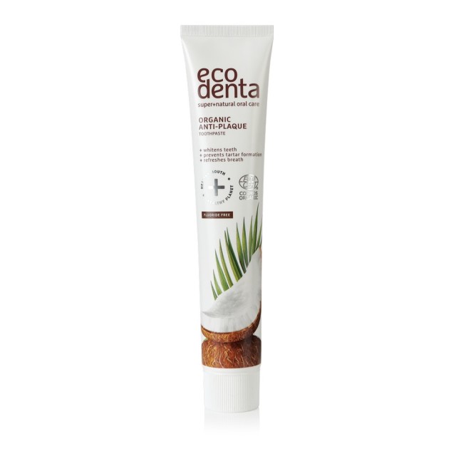 Pasta za zube protiv kamenca i plaka sa kokosovim uljem Ecodenta ORGANIC ANTI-PLAQUE 75ml Pasta za zube protiv kamenca i plaka sa kokosovim uljem Ecodenta ORGANIC ANTI-PLAQUE 75ml