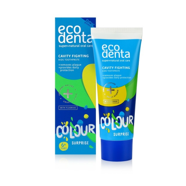 Dečija pasta za zube protiv karijesa Ecodenta COLOUR SURPRISE 75ml Dečija pasta za zube protiv karijesa Ecodenta COLOUR SURPRISE 75ml